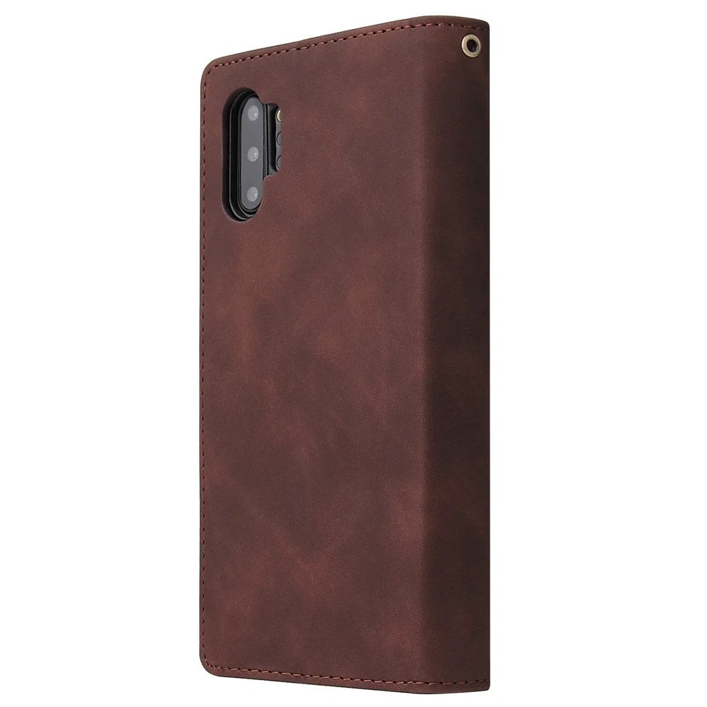 Чехол для телефона из искусственной кожи для samsung note9 note10 note10pro полностью закрытый защитный кошелек функция посылка
