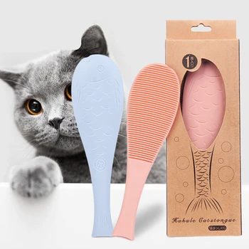 

Cat ABS Comb Simulated Cat Tongue Brush Interactive Teaser Cat Toy Great for Detangling Removing Loose Undercoat or Shed Fur