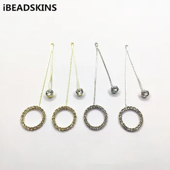 

New arrival! 80x18mm 50pcs Rhinestone Claw Chain Charm/Connectors for Necklace,Earrings parts,hand Made Jewelry DIY