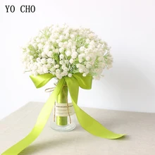 YO CHO свадебные букеты, искусственный цветок, свадебный букет, свадебные цветы, аксессуары для подружек невесты, свадебный букет s