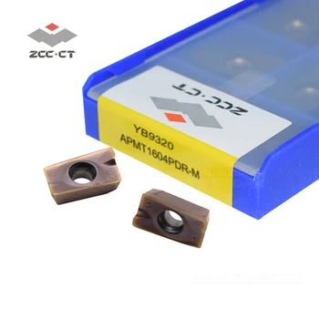 

10pc ZCC milling cutter APMT1604 PDR-M YB9320 ZCC carbide insert APMT 1604 PDR-M for medium cut of stainless steel APMT1604PDR M