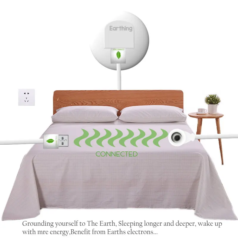 Earthing Antifatigue Silver Cotton Flat Sheet Earthing Sheet 94.5