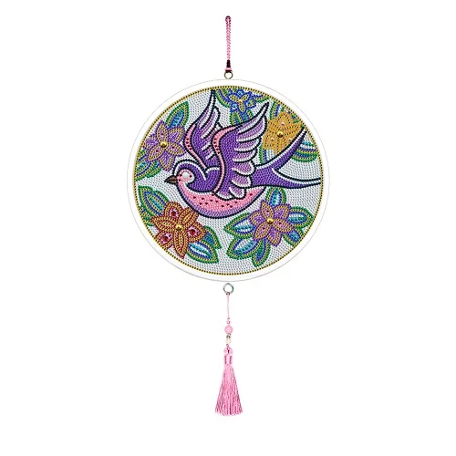 Бабочка Алмазная картина кулон с кисточкой частичная дрель специальная форма алмазная вышивка крестиком домашнее украшение - Цвет: 14