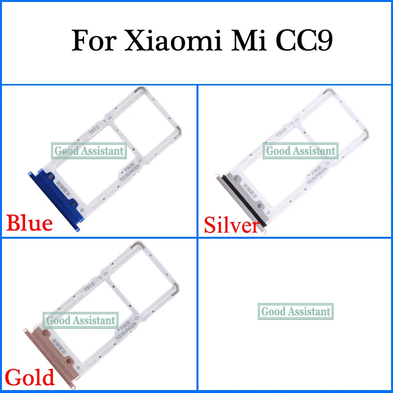 Для Xiaomi Mi CC9/для Xiaomi Mi CC9 Meitu Edition sim-лоток держатель карт Micro SD слот запчасти адаптер для sim-карты