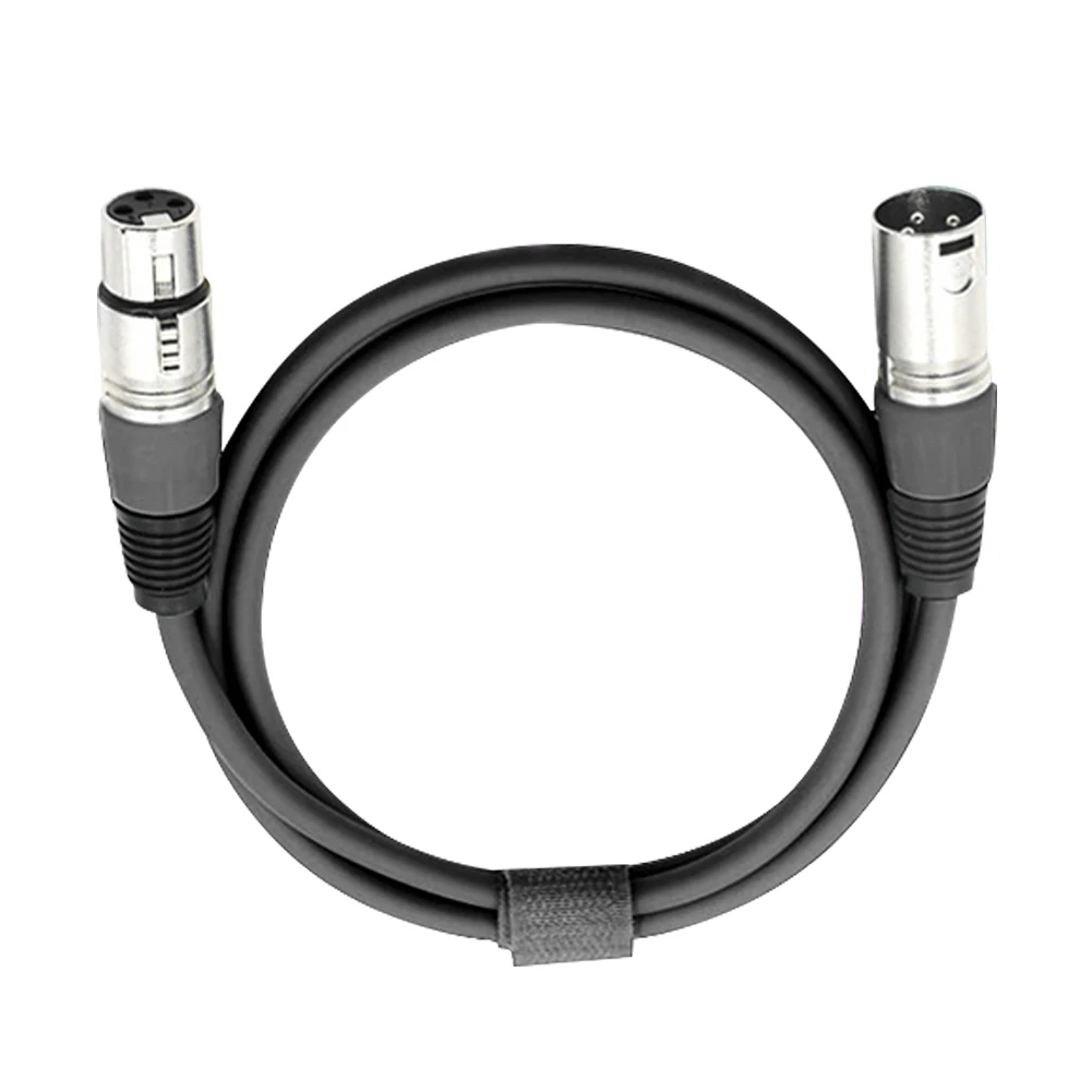 Микрофонный кабель Mic Lead 3 Pin типа «папа» к женскому Вилки XLR Сделано в Китае патч аудио кабель ENA88 - Цвет: black 1m