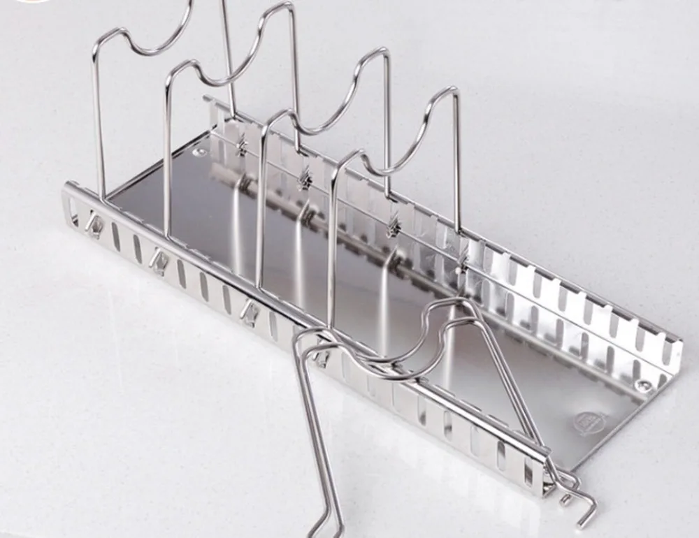 Stainless-Steel-Pan-Pot-Cover-Lid-Rack-Stand-Spoon-Holder-Stove-Organizer-Storage-Soup-Spoon-Rests