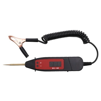 

Heavy Duty DC5-36V Digital LCD Circuit Tester, Car Truck Low Voltage & Light Tester, Wide Range Positive & Ground Circuit Tester