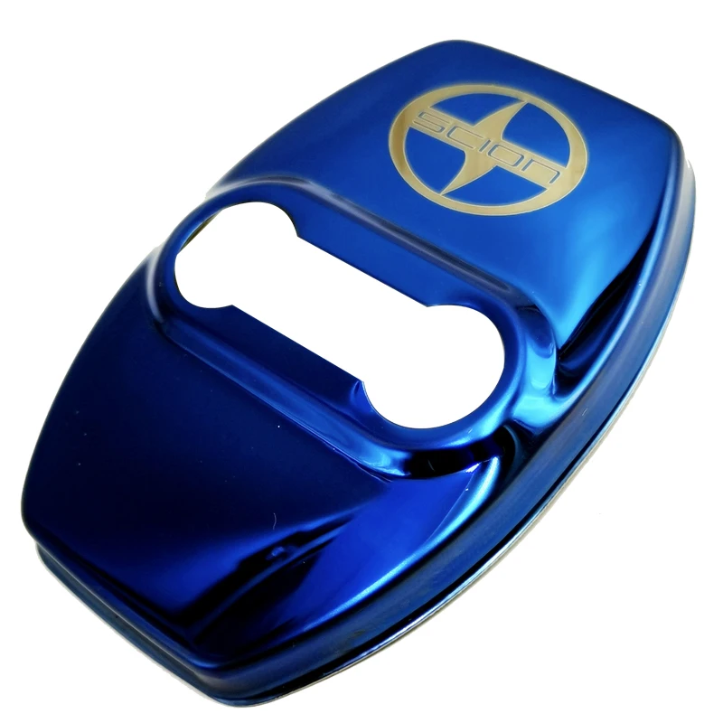 Car Door Lock Cover FLYJ Car Door Lock Car sticker cover Protect Buckle Cover Latch Stop Anti Rust accessories For Toyota scion XA XB XD IQ TC