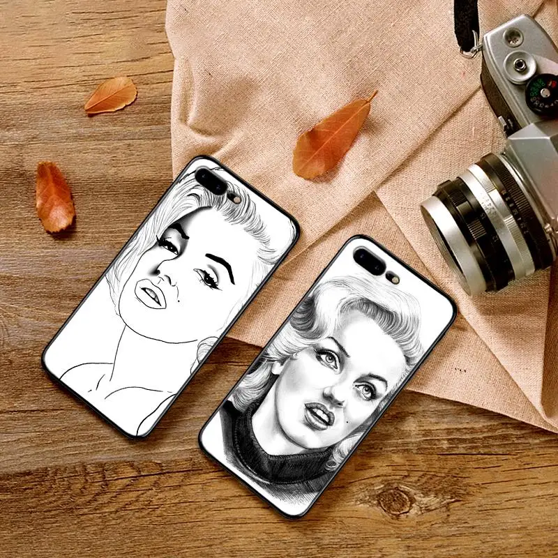 Чехол для телефона Xiaomi mi 8 A2 LITE 9 SE 9T A3 PRO Sketch of Marilyn Monroe 6X X 2S 3 F1 CC9E CC9 | Мобильные