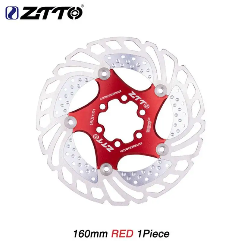 160MM HiMISS MTB DH дисковые велосипедные тормозные охлаждения плавающий ротор 203/180/160/140 мм 6 Болты ротора катушки, обеспечивающий отсутствие вибрации при горный велосипед RT99 RT86 - Цвет: 160MM