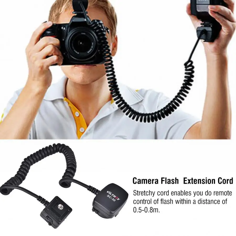 Мягкая Спусковая кнопка Viltrox SC-30 Off-Камера удлинитель Кабель для Nikon фотографический аксессуар затвора DSLR камеры