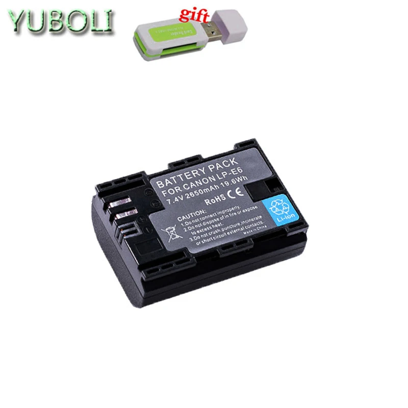 Декодированный lpe6 bateria lp e6 E6N LP-E6N LP-E6 батарея+ двойное зарядное устройство для Canon 5D Mark II Mark III 6D 7D 60D 60Da 70D 80D DSLR