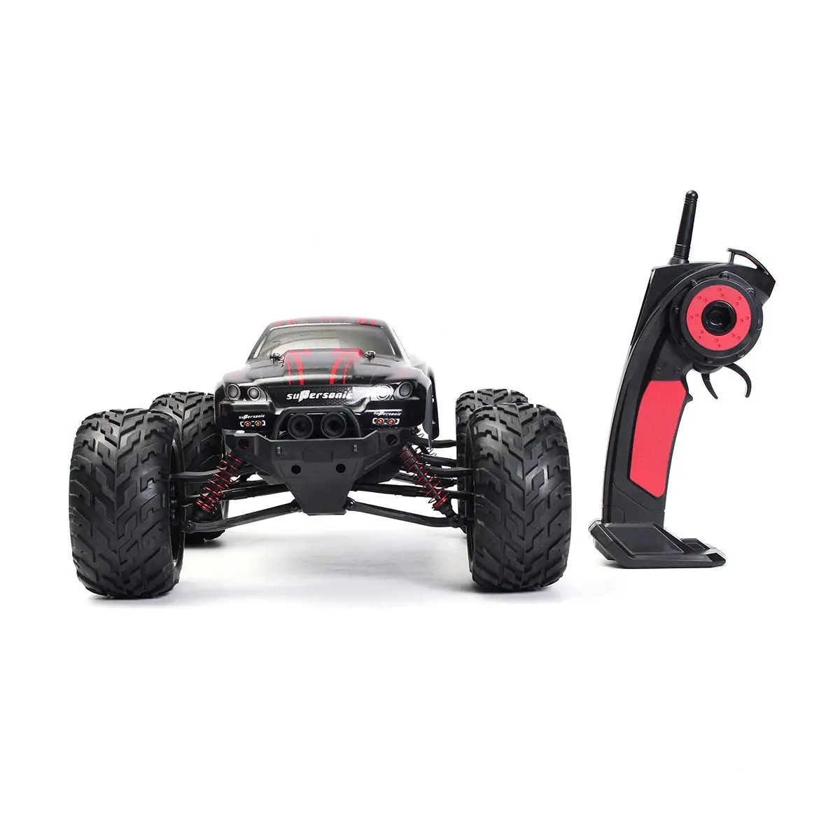 1:12 RC автомобиль 42 км/ч 2,4 ГГц дистанционное управление автомобили подарки для мальчиков высокий гоночный скоростной автомобиль Bigfoot Альпинизм Электрический внедорожный грузовик - Цвет: Красный