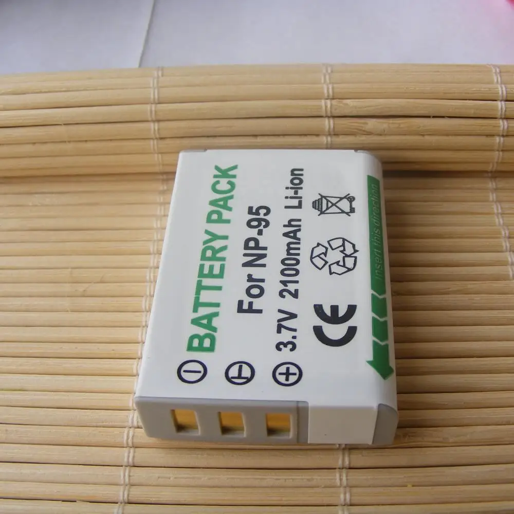 2 шт. сменный аккумулятор + зарядное устройство для Fuji NP 95 NP95 FNP BC 65N Ricoh DB 90 BJ