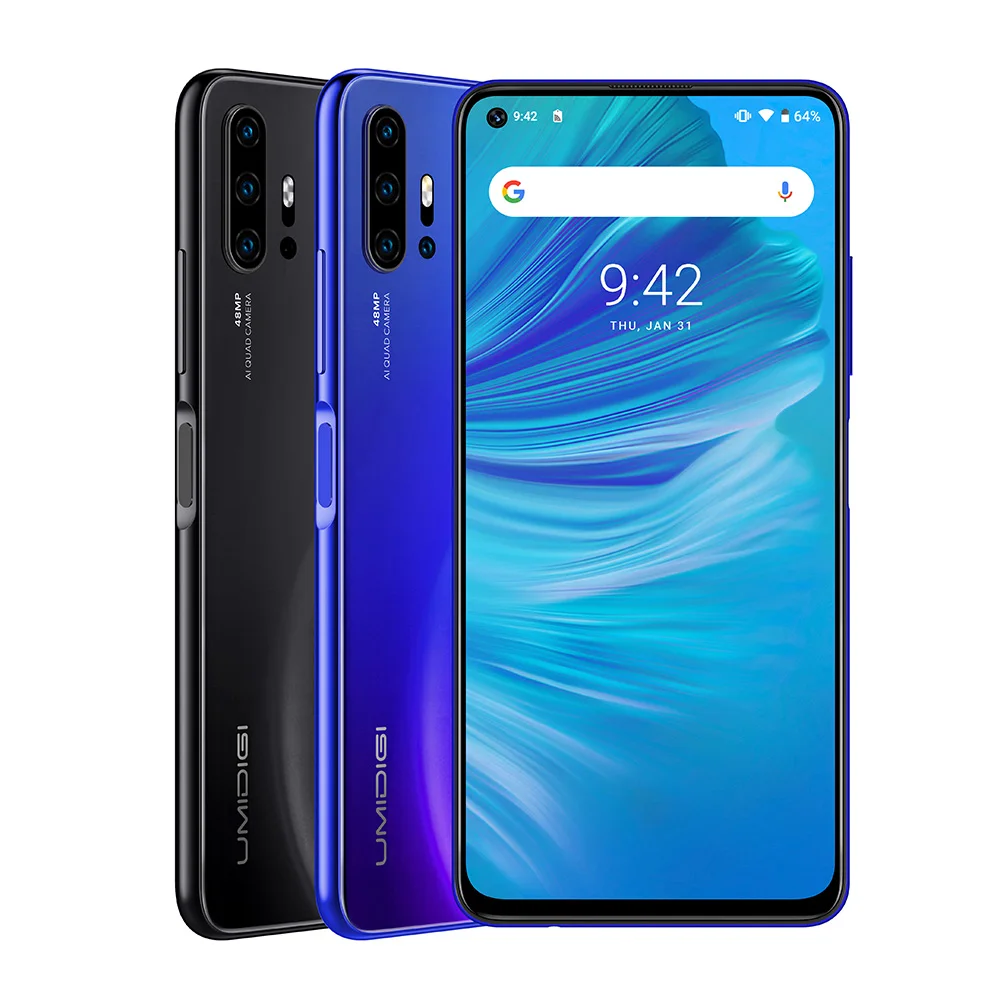 UMIDIGI F2 Android 10 6,53 дюймов FHD+ 6 ГБ 128 ГБ 48MP AI Quad камера 32 МП Helio P70 Восьмиядерный 5150 мАч NFC глобальная версия смартфона