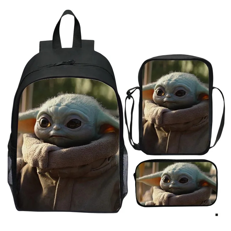 Рюкзак для мальчиков и девочек 3 шт. с 3D-принтом в виде Звездных Войн | Багаж сумки