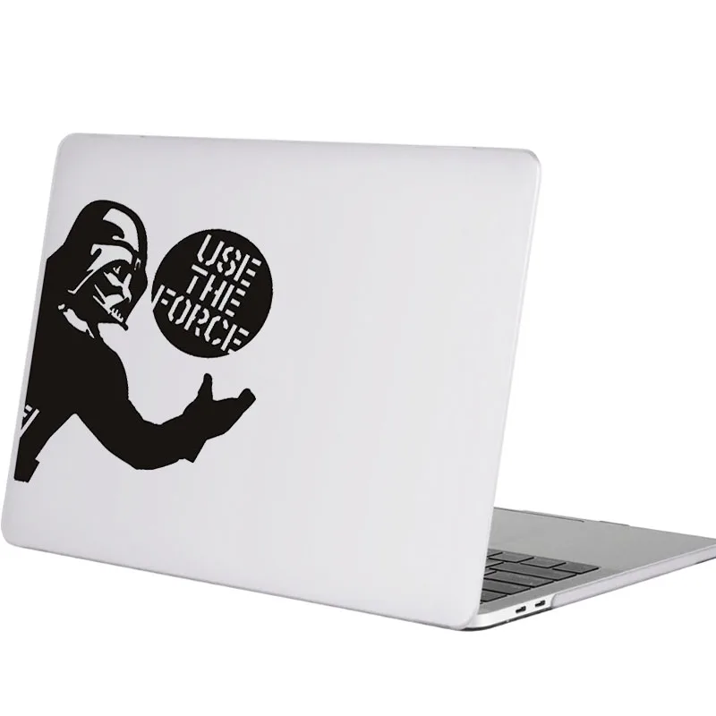 Darth Vadar использование силы ноутбука Стикеры для Macbook Pro Air retina 11 12 13 15 дюймов винил Mac поверхность книги кожи Звездные войны наклейка