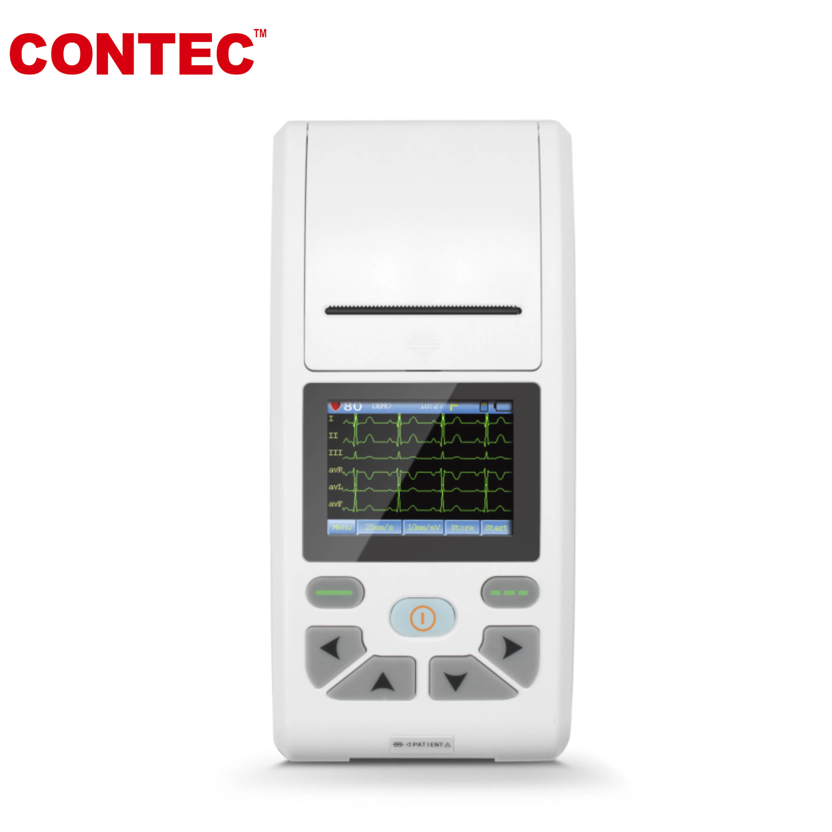 CONTEC CE Touch Screen 12-Channel ECG/EKG Machine Electrocardiograph, PC software (download online) ECG90A