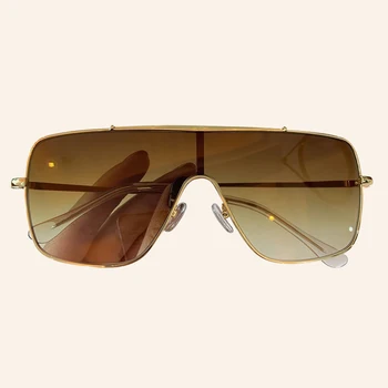 

Retro One Piece Sunglasses Women Men Vintage Brand Mirror Square Sun Glasses Male Gradient Shades