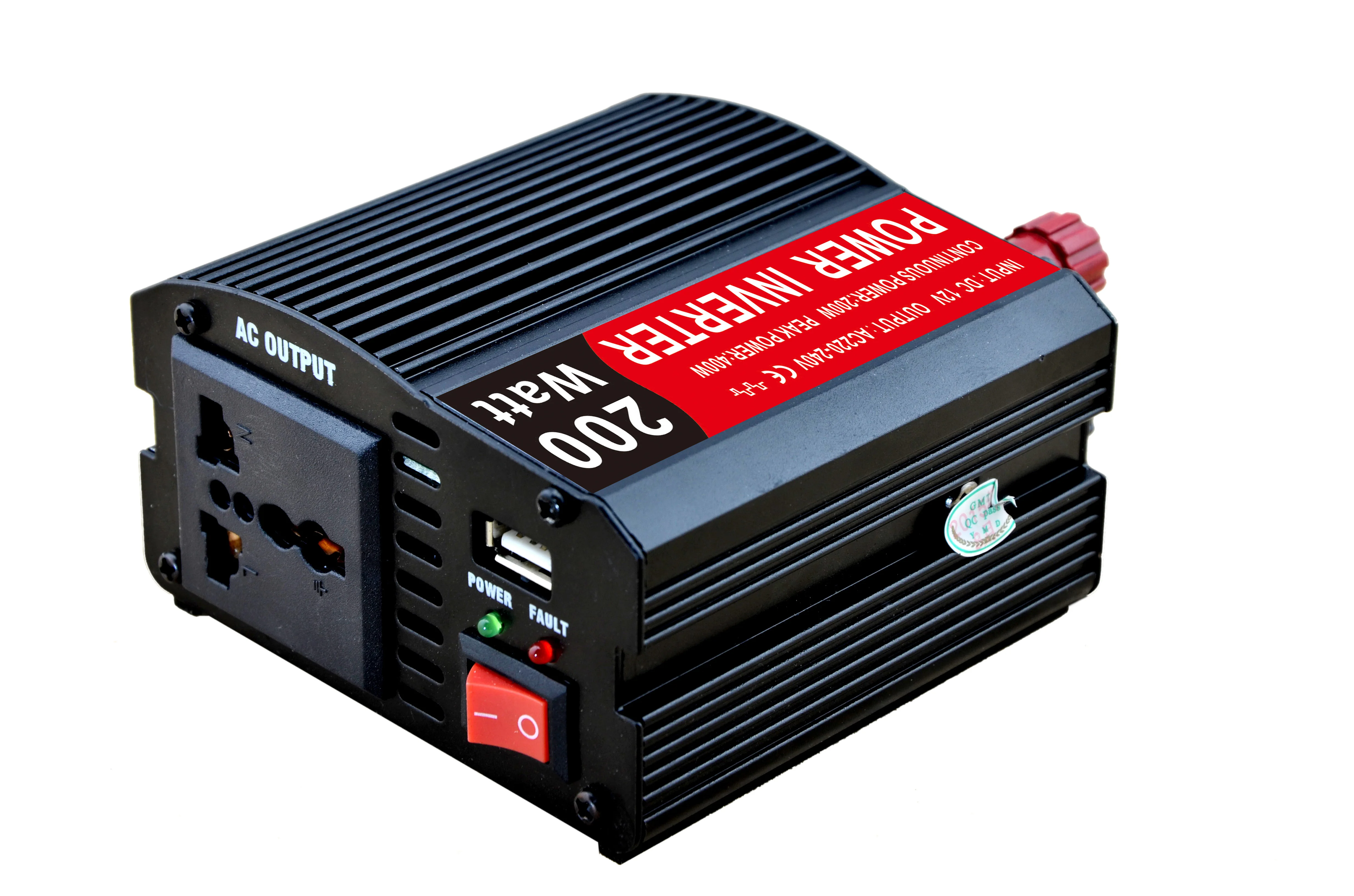 

200W Car Voltage Converter 12 V to 220 V car power inverter with CE certificate