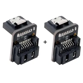 

SATA 7Pin Female to 7pin Male Up 90 Degree Angled Adapter Mainboard Motherboard for Desktops SSD HDD