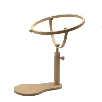 

Embroidery Seat Frame Adjustable Solid Wood Cross Stitch Ring Rack Embroidery Stand Hoop