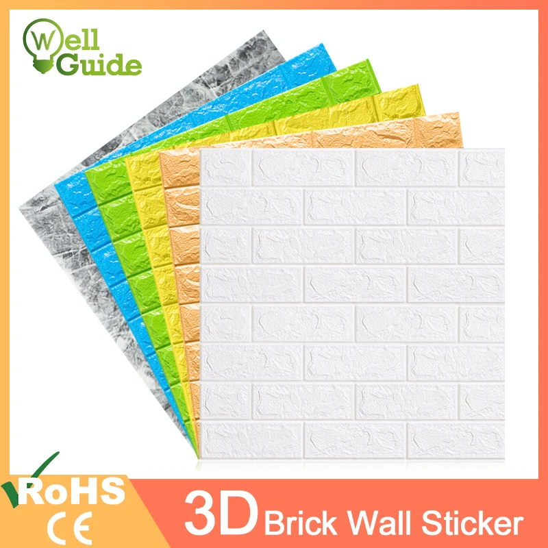 

3D Wallpaper DIY Waterproof Wall Stickers Marble Sticker 70cm*77cm 3d wall panels for living room 3D Brick Stone Wall Papers