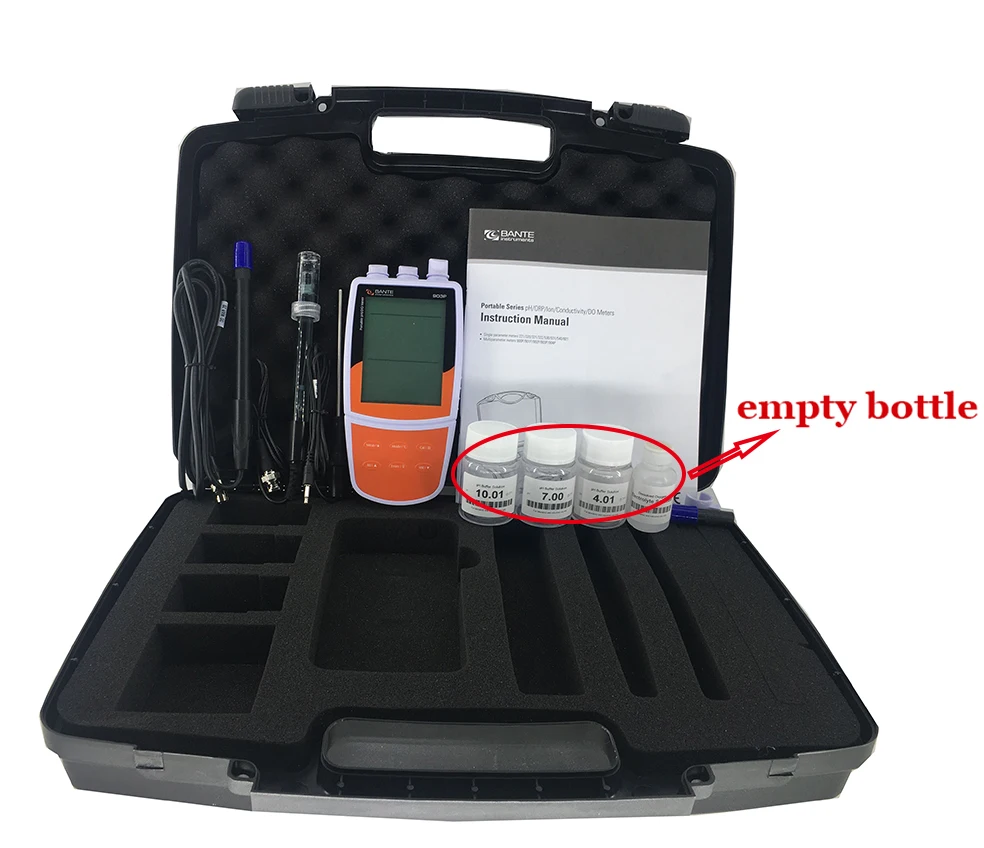 

Bante903P 3 Measurement Modes Portable pH/Dissolved Oxygen Meter ORP Tester