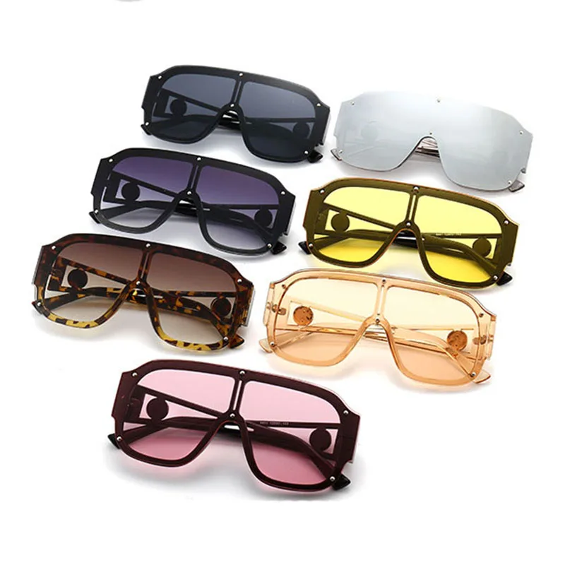 2022 Fashion Luxury Designer Oversized Square Sunglasses Men Women