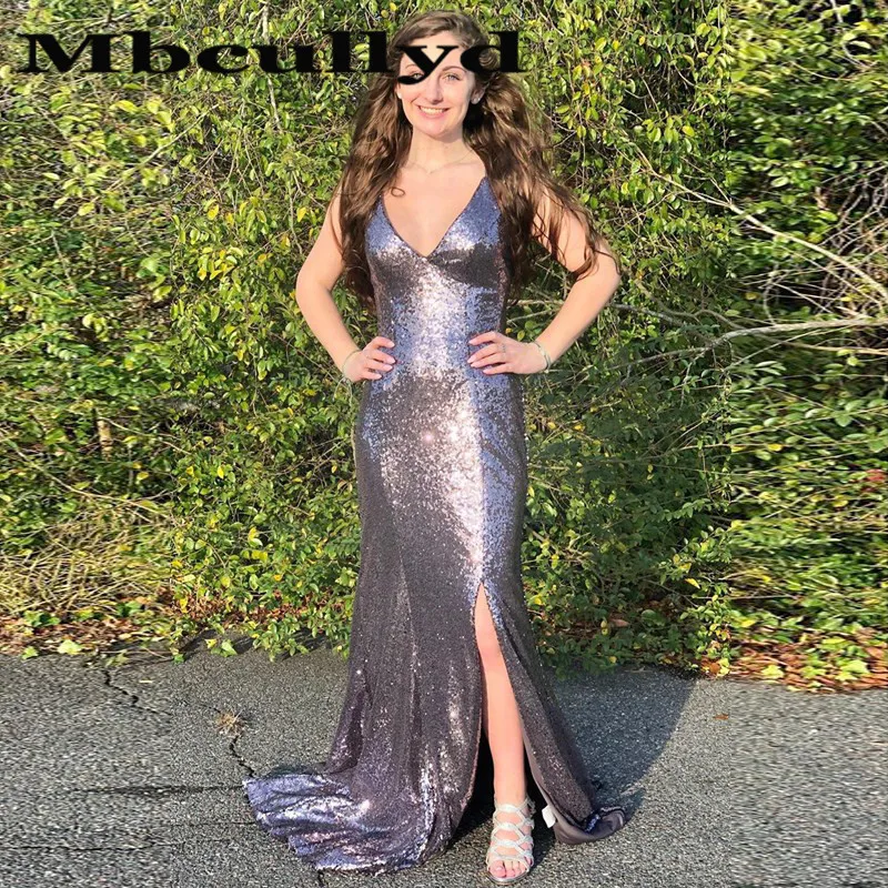 Mbcullyd Lovertjes Mermaid Prom Dresses Lange 2020 Sexy Side Split Avond Party Jurken Formele Plus Size Robe De Soiree Mbcullyd Lovertjes Mermaid Prom Dresses Lange 2020 Sexy Side Split Avond Party Jurken Formele Plus Size Robe De Soiree