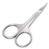 1Pcs Eyebrow Scissors Curved Blade Professional Stainless Steel Manicure Precision Trimmer Eyelash Nose Hair Remover Tool 1