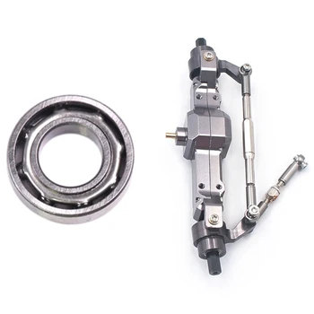 

5 Pcs Yoyo Bearings+ Bearing Remover for ic Yoyo & 1 Set Metal Front Bridge Axle Accessories for RC Car Toy