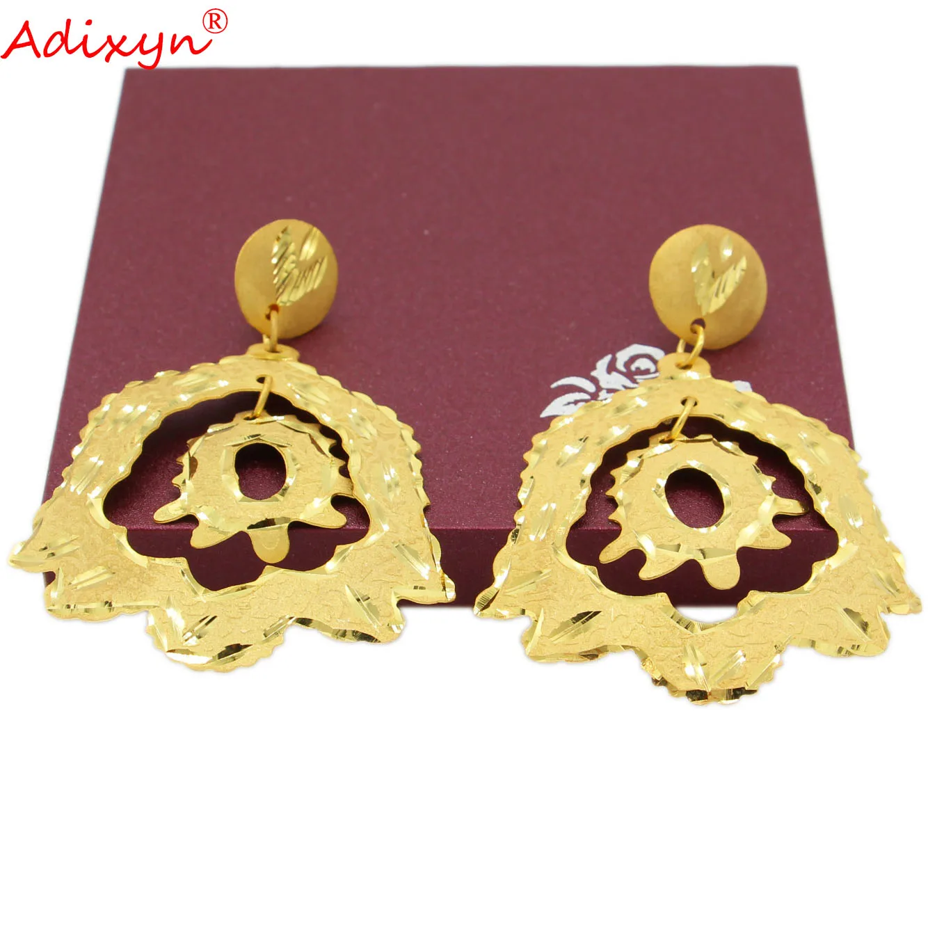 Adixyn Arab Earrings for Women's,Gold Color&Copper Earrings Jewelry Africa/India Gifts N010610