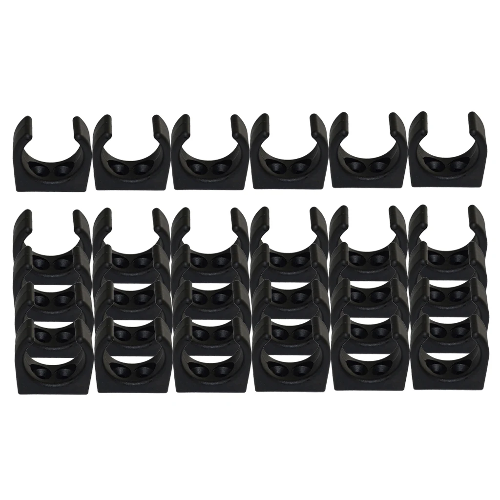 30 Pack Boat Nylon Clips Ladder Paddle Rod Holder Light Storage
