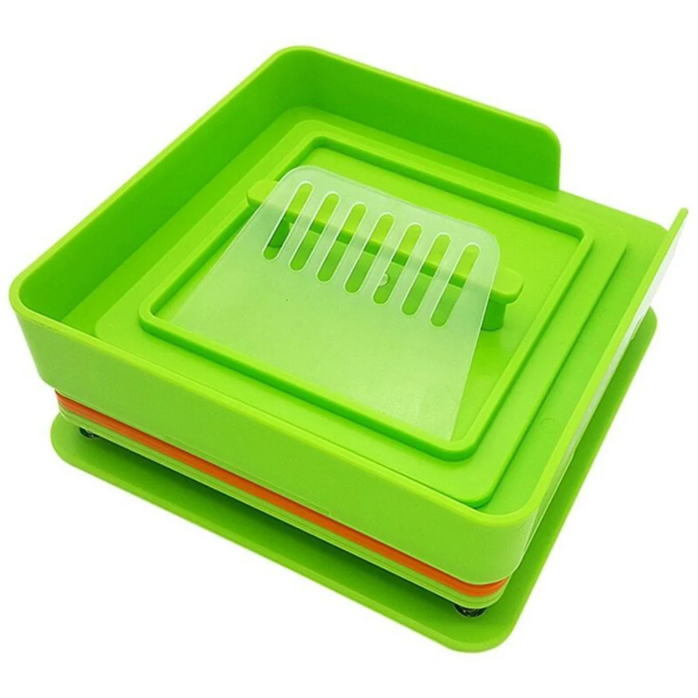 С тампером пищевой АБС инкапсулятор доска 100 отверстий Размер 0 прочный держатель зеленый ручной инструмент для наполнения капсул машина