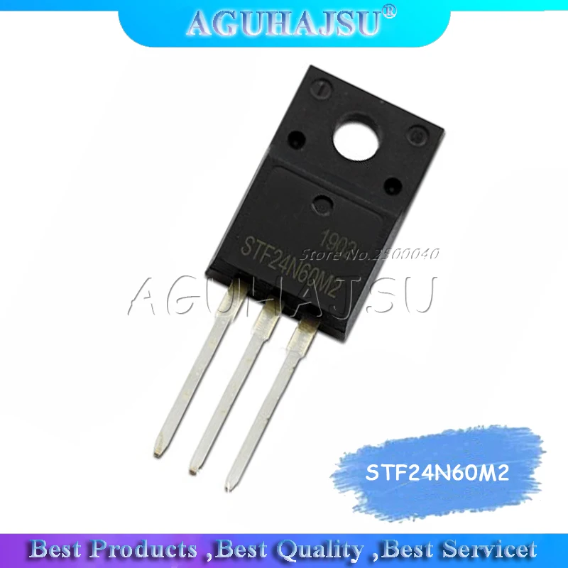 5 шт. STF24N60M2 TO-220F 24N60M2 TO220F 24N60C3 STF24N60 24N60 24A 600V TO-220 | Электронные компоненты и