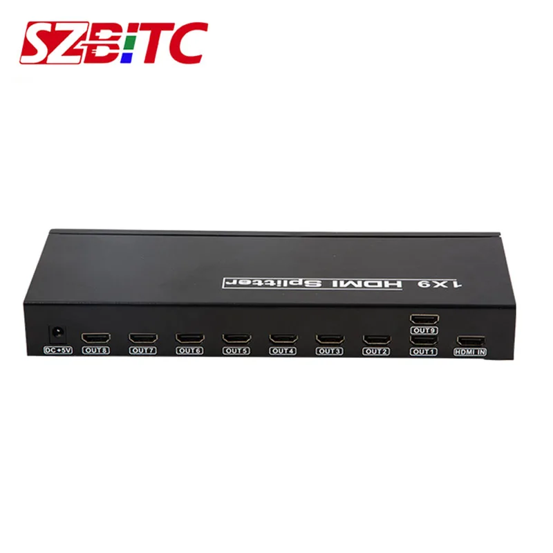 SZBITC HDMI сплиттер 1X9 распределяет 1 в 9 для HD TV DVD компьютера мультимедиа|tv splitter|tv