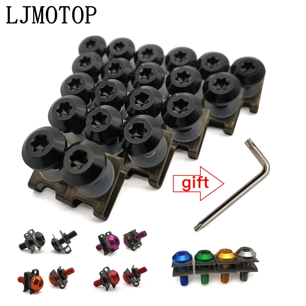 

General purpose Motorcycle Fairing Screws Clips Body Spring Bolts For KTM 640 LC4 Supermoto 2003-2006 990 SMR/SMT 990 SupeRDuke