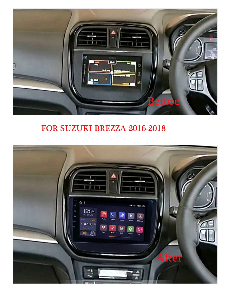 Горячая Распродажа 9 дюймов Android 8,1 автомобиль радио мультимедиа плеер для Suzuki Brezza- gps навигации