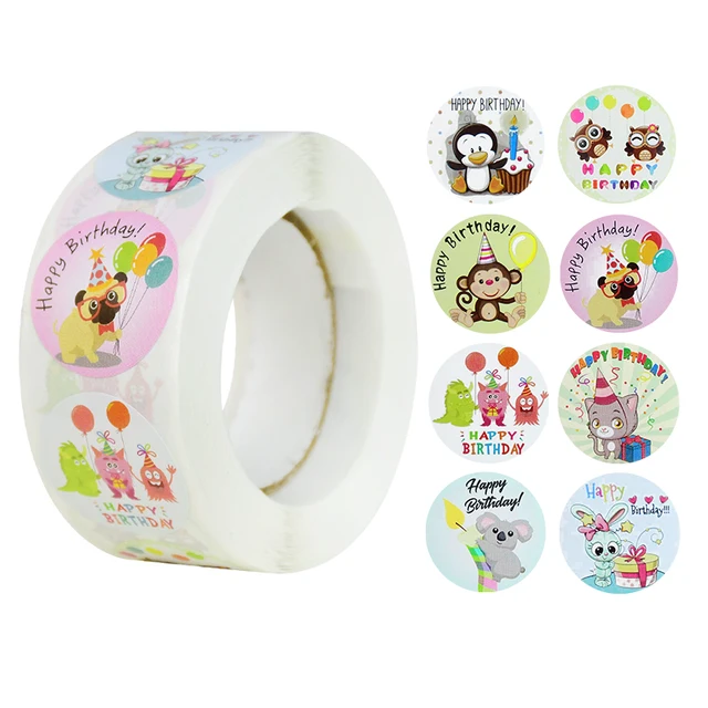 Gift Sealing Stickers 500pcs Thank You Love Design Diary Scrapbooking Stickers Festival Birthday Party Gift Decorations Labels E08