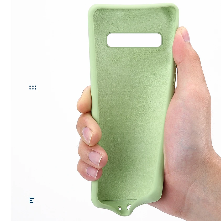 Силиконовый однотонный чехол для samsung Galaxy A10 A20E A20 A30 A40 A50 A70 M20 S8 S9 S10 Примечание 10 плюс S10e жидкости Чехлы мягкие из кожи TPU чехол