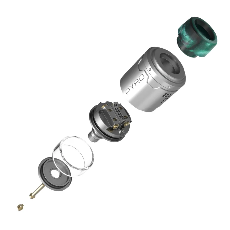 Новый Vandy Vape Pyro V3 RDTA Tank 2 мл 24 мм Дека нижний поток воздуха Postless Build Deck Vandyvape