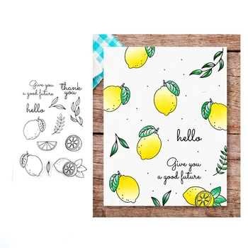 

Lemon Clear Rubber Stamps for DIY Scrapbooking Card Making Photo Album Crafts transparent silicone seal Decoration New Stamps