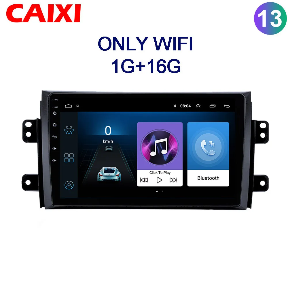 CAIXI Car Android 8,1 радио мультимедиа плеер для Suzuki SX4 2006 2007 2008 2009 2010 2011 2012 2013 автомобиля gps Navigatio плеер - Цвет: Cx-SX4-UI1