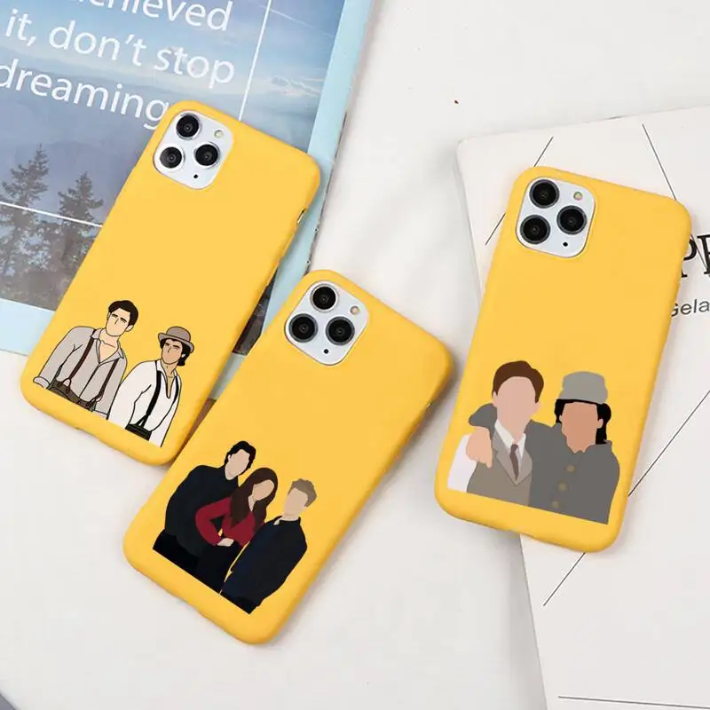 Чехол для телефона с изображением дневников вампира Дэймона iphone 13 12 11 Pro Max Mini XS 8 7 6