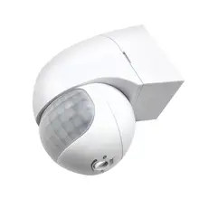 Capteur de mouvement automatique à infrarouge, 1 pièce, 110v ~ 230v, interrupteur pour lumière extérieure, minuterie, capteur rotatif 180 degrés, C7r0