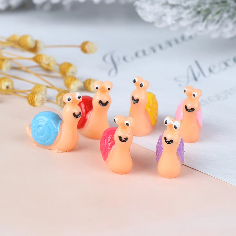 1PCS New Hot Mini Snail Fairy Garden Miniatures Garden Ornament Decoration Micro Landscape Wholesale