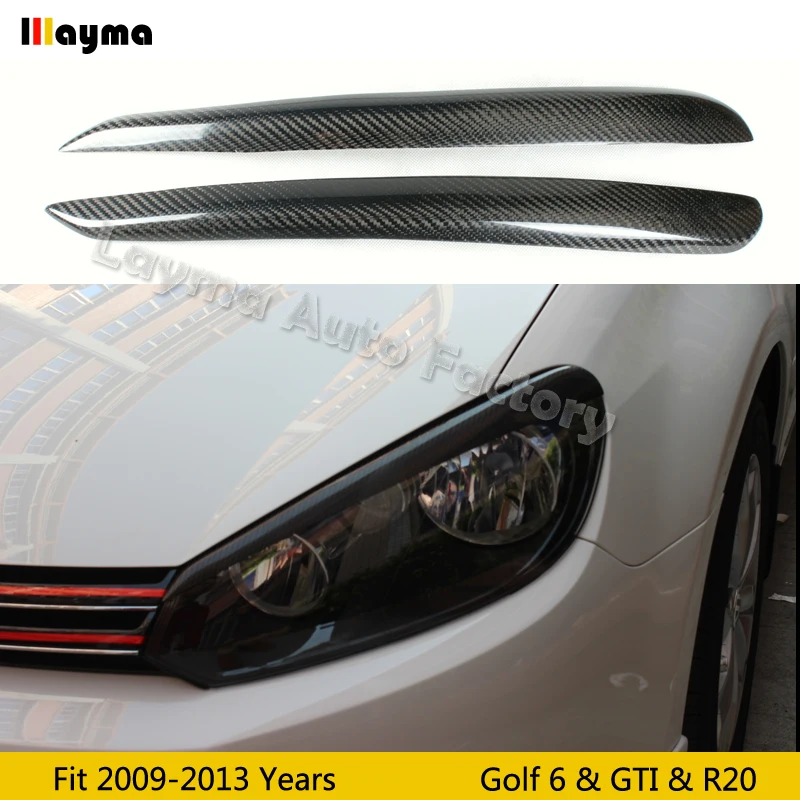 Автомобильные брови Osir из углеродного волокна для VW Golf 6 & GTI R20 2009 2010 2011 2012 2013 года