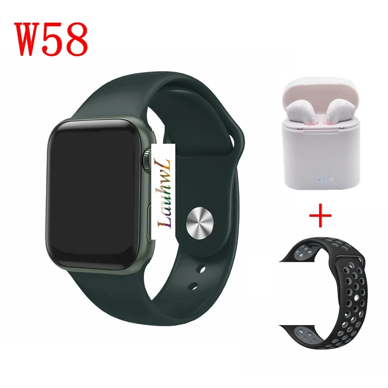 3 IWO 8 pro умные часы W58 40 мм 1:1 сердечного ритма музыка полный сенсорный фитнес-трекер для женщин/мужчин для Apple IOS Android PK W34 IWO 11 P70 - Цвет: 3