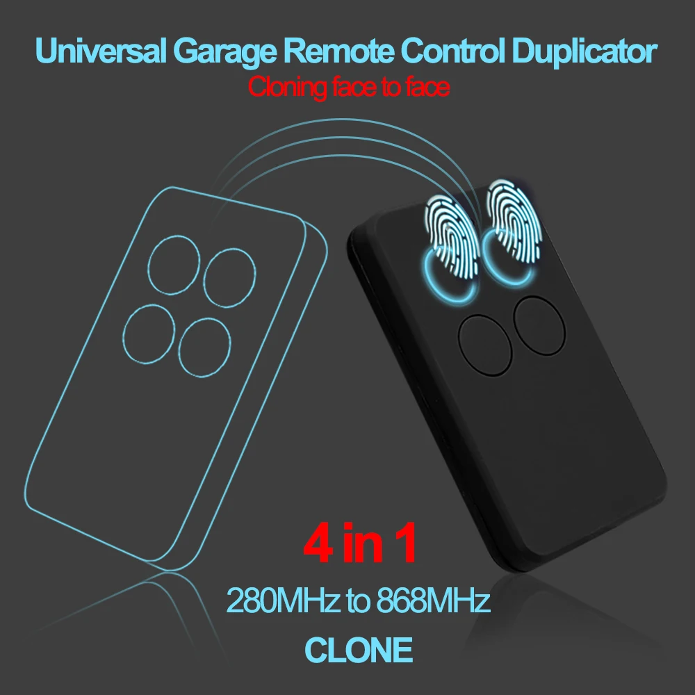 Garage Door Remote Control Copier 280MHz-868MHz Multi-frequency Code Grabber Clone Opener | Безопасность и защита
